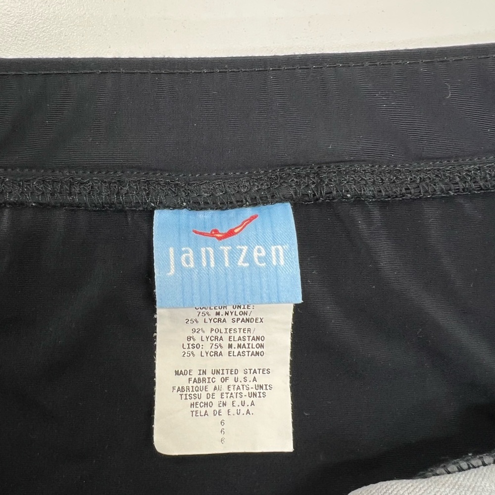 Vintage Jantzen Black Swimsuit Bottoms with Silver Hardware Size 6 - Picture 3 of 8